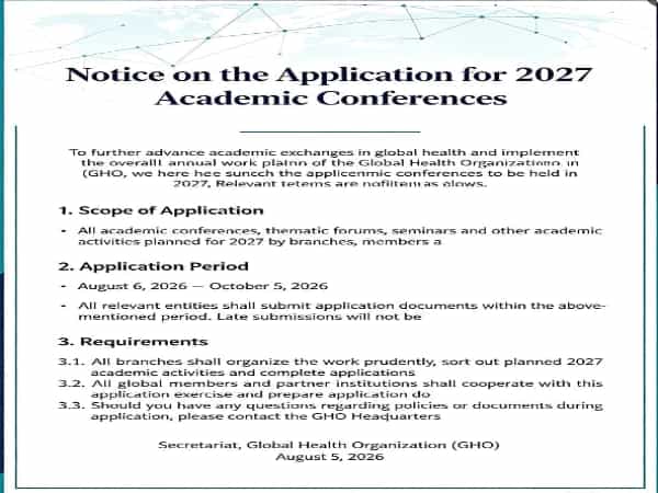 Notice on Application for 2027